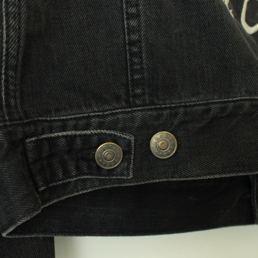 GUCCI “Blind For Love” Embroidered Denim Jacket — RARE - Picture 3 of 16